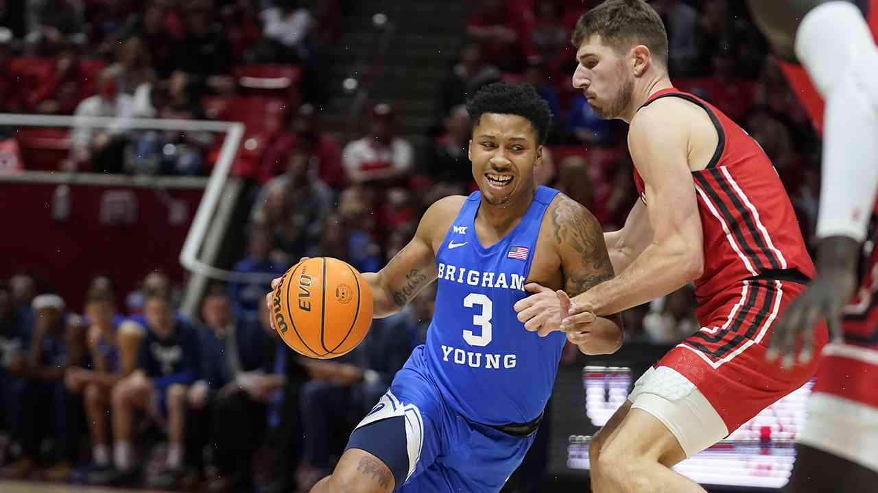 No. 18 BYU beats No. 18 Utah 75-64 for 10th win in 11 games